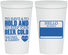 Personalized Wedding 22 oz Stadium Cups - Hello My Name Is | 418