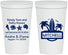 Personalized Wedding 22 oz Stadium Cups - Sandy Toes Salty Kisses | 419