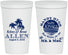 Personalized Wedding 22 oz Stadium Cups - Sandy Hugs Salty Kisses | 425
