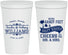 Personalized Wedding 22 oz Stadium Cups - Sandy Feet Salty Kisses | 434