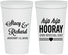 Personalized Wedding 22 oz Stadium Cups - Hip Hop Hooray | 436