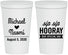 Personalized Wedding 22 oz Stadium Cups - Sip Sip Hooray | 437