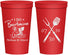 Personalized Wedding 22 oz Stadium Cups - I Do Barbecue Bbq | 446