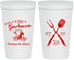Personalized Wedding 22 oz Stadium Cups - I Do Barbecue Bbq | 447