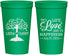Personalized Wedding 22 oz Stadium Cups - Love And Happiness | 451