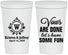 Personalized Wedding 22 oz Stadium Cups - Monogrammed | 462
