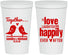 Personalized Wedding 22 oz Stadium Cups - Happily Ever After | 480