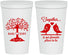 Personalized Wedding 22 oz Stadium Cups - Love Birds | 481
