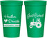 Personalized Wedding 22 oz Stadium Cups - Just Hitched Tractor | 482