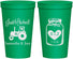 Personalized Wedding 22 oz Stadium Cups - Just Hitched Mason Jar | 483