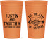 Personalized Wedding 22 oz Stadium Cups - Til Death Do Us Part | 485