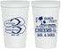 Personalized Wedding 22 oz Stadium Cups - Sandy Feet Salty Kisses | 490