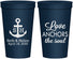 Personalized Wedding 22 oz Stadium Cups - Love Anchors The Soul | 494
