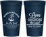 Personalized Wedding 22 oz Stadium Cups - Love Anchors The Soul | 498
