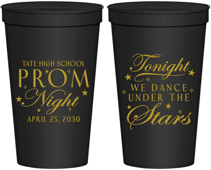Personalized Prom 22 oz Stadium Cups - Tonight We Dance | 50000
