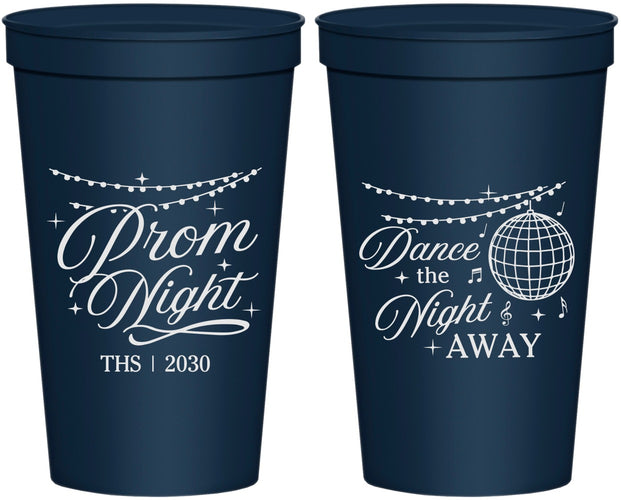 Personalized Prom 22 oz Stadium Cups - Dance The Night Away | 50001