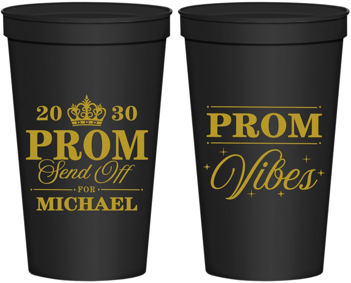Personalized Prom 22 oz Stadium Cups - Send Off | 50005