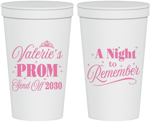 Personalized Prom 22 oz Stadium Cups - Send Off | 50006