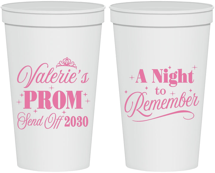 Personalized Prom 22 oz Stadium Cups - Send Off | 50006
