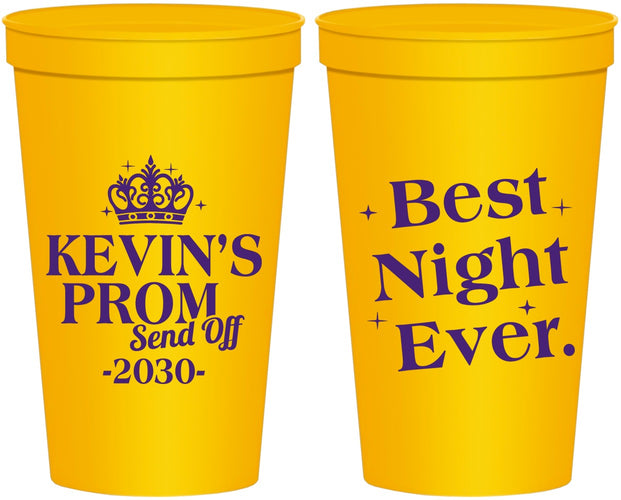 Personalized Prom 22 oz Stadium Cups - Send Off | 50009