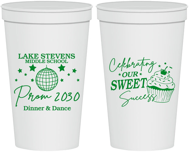 Personalized Prom 22 oz Stadium Cups - Middle School Dance | 50014