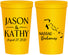 Personalized Wedding 22 oz Stadium Cups - Bahamas | 506