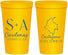 Personalized Wedding 22 oz Stadium Cups - Colombia | 516