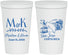 Personalized Wedding 22 oz Stadium Cups - Costa Rica | 519