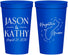 Personalized Wedding 22 oz Stadium Cups - Guam | 526