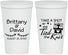 Personalized Wedding 22 oz Stadium Cups - Take A Shot We Tied The Knot | 553