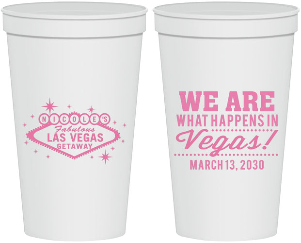 Personalized Bachelorette 22 oz Stadium Cups - Las Vegas | 60029
