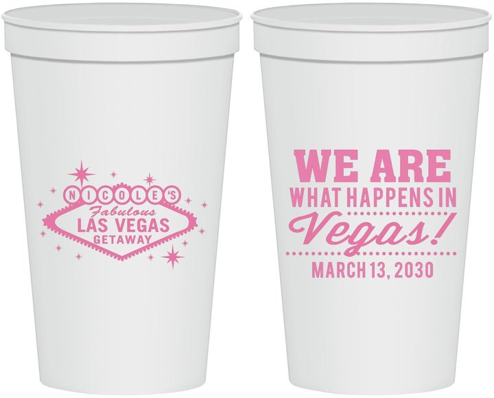 Personalized Bachelorette 22 oz Stadium Cups - Las Vegas | 60029