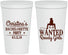 Personalized Bachelorette 22 oz Stadium Cups - Wanted Rowdy Girls | 60049