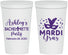 Personalized Bachelorette 22 oz Stadium Cups - Mardi Gras | 60060