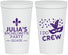 Personalized Bachelorette 22 oz Stadium Cups - Mardi Gras I Do Crew | 60063