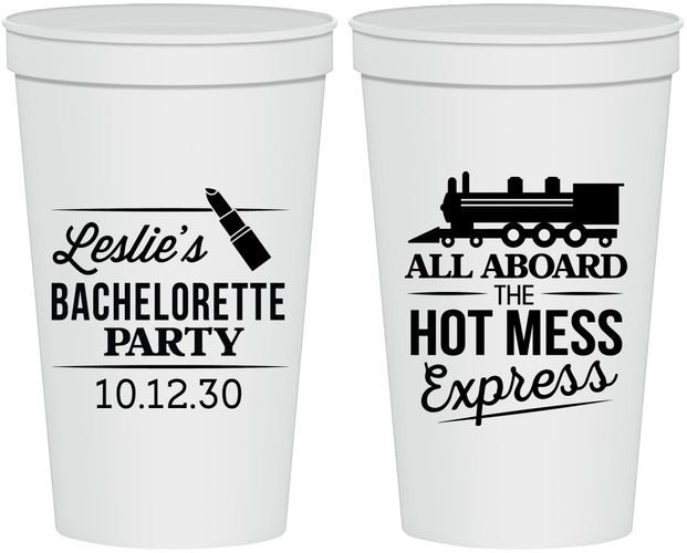 Personalized Bachelorette 22 oz Stadium Cups - Hot Mess Express | 60075