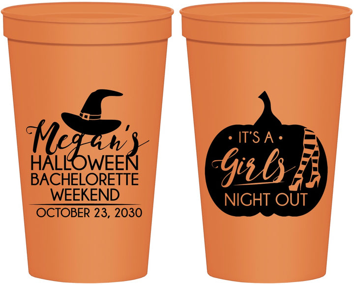 Personalized Bachelorette 22 oz Stadium Cups - Halloween Girls Night Out | 60077