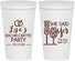 Personalized Bachelorette 22 oz Stadium Cups - The Last Night Out | 60097