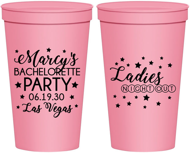 Personalized Bachelorette 22 oz Stadium Cups - Ladies Night Out | 60101