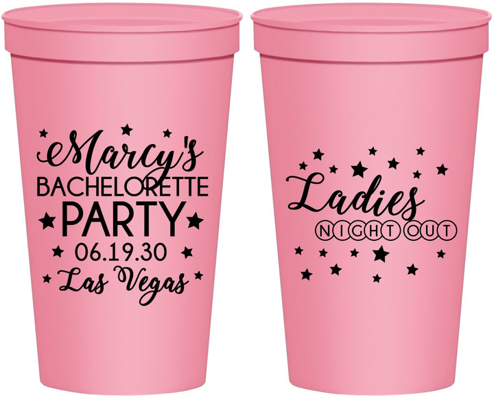 Personalized Bachelorette 22 oz Stadium Cups - Ladies Night Out | 60101