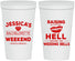 Personalized Bachelorette 22 oz Stadium Cups - Raising A Little Hell | 60106