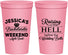 Personalized Bachelorette 22 oz Stadium Cups - Raising A Little Hell | 60107