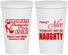 Personalized Bachelorette 22 oz Stadium Cups - Nice Tonight Naughty | 60112