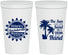 Personalized Bachelorette 22 oz Stadium Cups - Sun Sand Drink Hand | 60114