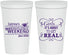 Personalized Bachelorette 22 oz Stadium Cups - About To Get Real | 60123