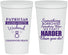 Personalized Bachelorette 22 oz Stadium Cups - Something Borrowed | 60130