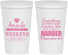 Personalized Bachelorette 22 oz Stadium Cups - Something Borrowed | 60131