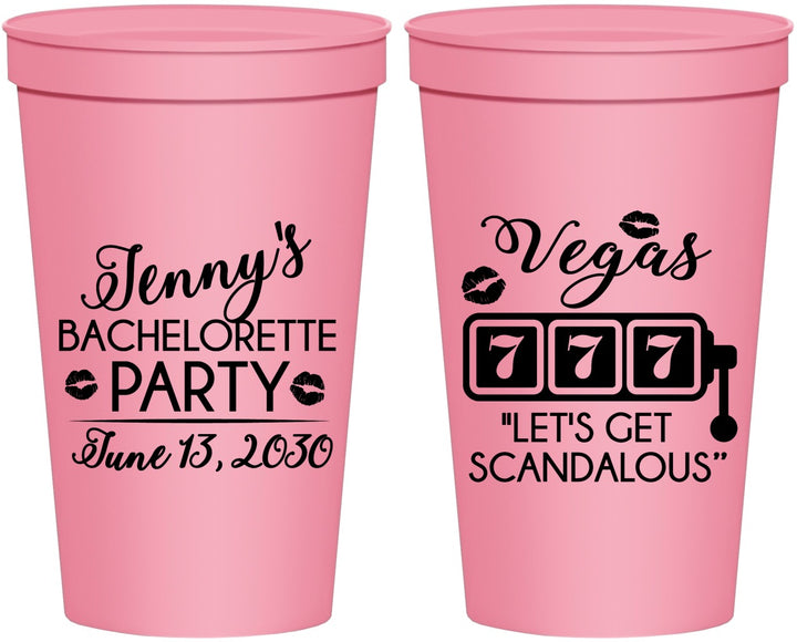 Personalized Bachelorette 22 oz Stadium Cups - Las Vegas | 60170
