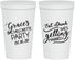 Personalized Bachelorette 22 oz Stadium Cups - Eat Drink Getting Married | 60181