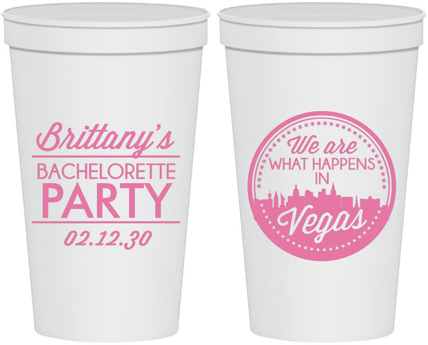 Personalized Bachelorette 22 oz Stadium Cups - Las Vegas | 60190
